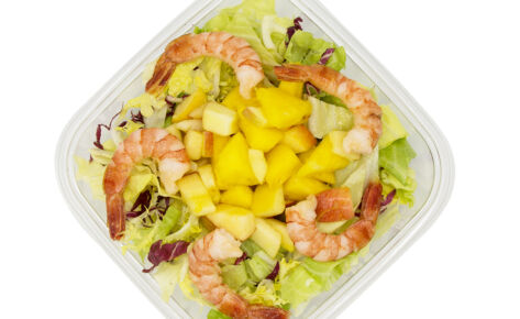 20 Saisonsalat mit Crevetten, 1.6.-31.7.