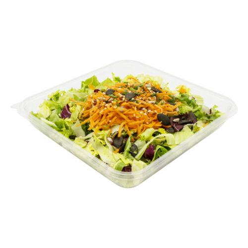 41 Grüner Salat mit Rüebli & Kernen