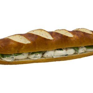 608 Laugensandwich mit Kräuterfrischkäse